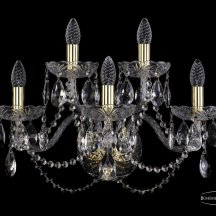 Настенный светильник классика Bohemia Ivele Crystal 1402 1402B/3+2/195/XL/G