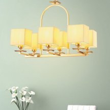 Подвесная люстра Lumina Deco Liniano LDP 17100-6 GD