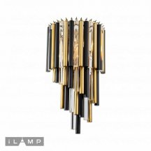 Бра с выключателем ILamp Tribeca 097B-3 MBR+BK
