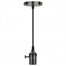 Подвесной светильник (UL-00004501) Uniel DLC-V-S24K/E27 TS/1M/BL Pearl Black