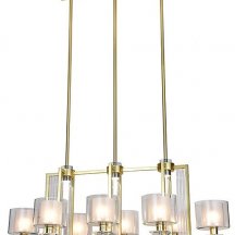 Подвесная люстра Newport ALEXANDRA 4408/S mat.gold