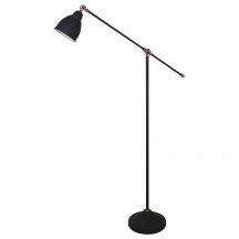 Торшер итальянский Arte Lamp Braccio A2054PN-1BK