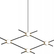 Подвесной светильник Molecular MD18001067-4A black/gold Подвесной светильник Molecular MD18001067-4A black/gold