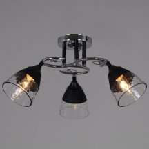 Потолочная люстра Reluce 70139-3.3-03 CR+BK