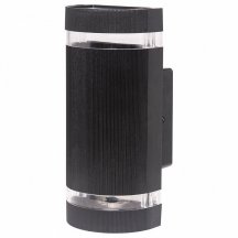 Светильник садово-парковый Feron.ONE DH1702-P, на стену вверх/вниз, 2*GU10 220-240V, черный пластик