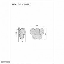 Бра Rivoli W15617-2 CR+MULT