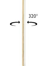 Торшер Crystal Lux Largo PT25W Gold