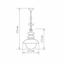 Уличный подвесной светильник Elektrostandard Talli H GL 3002H черный 4690389106590