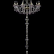 Торшер в классическом стиле Bohemia Ivele Crystal 1410 1410T1/10/300-210/G/V7010