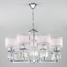 Подвесная люстра Eurosvet Zaffiro 10099/8 хром/прозрачный хрусталь Strotskis