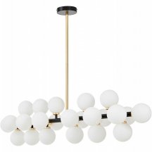 Подвесная люстра Lumina Deco Marsiada LDP 6033-24 BK+GD