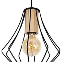 Подвесной светильник Imex MD.9050 MD.9050-1-P-BK+WOOD
