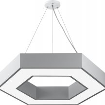 Подвесной светодиодный светильник Geometria ЭРА Hexagon SPO-123-W-40K-045 45Вт 4000К белый Б0050554