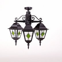 Потолочный светильник уличный Oasis Light QUADRO M lead GLASS 79970MAlgG/3 Bl