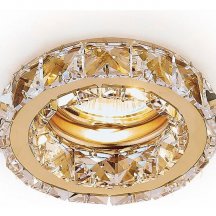 Встраиваемый светильник Ambrella light Crystal K112 CL/G