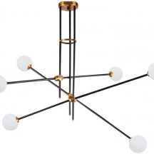 Потолочная люстра DeLight Collection Bistro Globe 9389P/6 black/gold