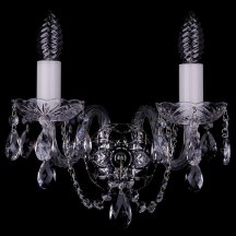 Настенный светильник классика Bohemia Ivele Crystal 1402 1402B/2/141/Ni