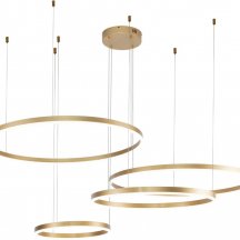 Подвесной светодиодный светильник Indigo Galass 14001/4P Gold V000015L