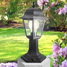 Наземный низкий светильник Эра  НТУ 04-60-001 черный