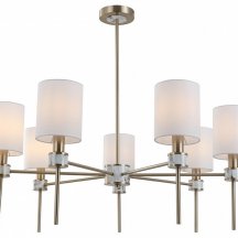 Люстра на штанге Indigo Poesia 13035/8R Brass