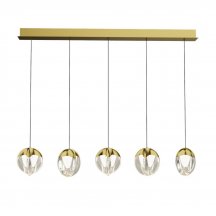 Подвесной светильник DeLight Collection MD24001033 MD24001033-5B gold/clear