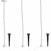 Грунтовый светильник Arte Lamp Motus A1081PA-3WH