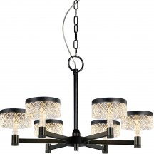 Подвесная люстра DeLight Collection Diamond cut MD21020075-6A matt black