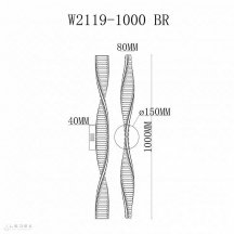 Бра Woodstock W2119-1000 BR