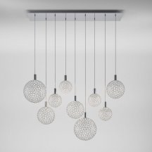 Подвесной светодиодный светильник Eurosvet Gemini 90353/9 хром