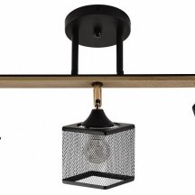 Спот Reluce 01591-3.3-03B BK+FGD+WOOD