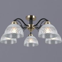Люстра для натяжного потолка Illumico  IL0435-5CSQ-24 BK AB SPICA