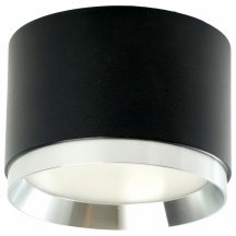 Светильник потолочный Feron Barrel DUET HL459 12W, 230V,GX53, черный + хром IP20