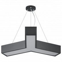 Подвесной светодиодный светильник Geometria ЭРА Igrek SPO-141-B-40K-028 28Вт 4000К черный Б0050567