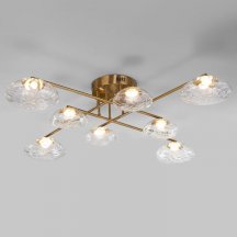 Люстра для натяжных потолков Eurosvet Ripple 50389 LED латунь