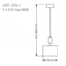 Потолочная люстра Artu ART-ZW-1(Z)