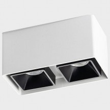 Точечный светильник Italline FASHION FX2 white + FASHION FXR black - 2шт.