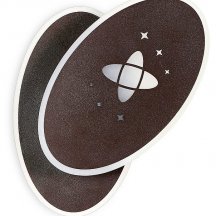 Накладной светильник Ambrella light Wall FW110 SCF кофе песок LED 3000K+6400K 20W 230*140*50