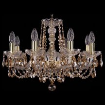 Элитная люстра Bohemia Ivele Crystal 1402 1402/8/195/G/R721