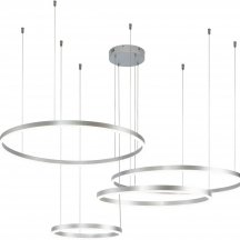 Подвесной светодиодный светильник Indigo Galass 14001/4P Silver V000016L