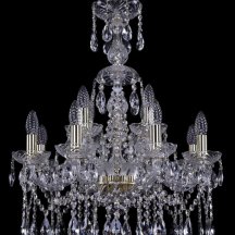 Элитная подвесная люстра Bohemia Ivele Crystal 1413 1413/8+4/200/XL-66/G
