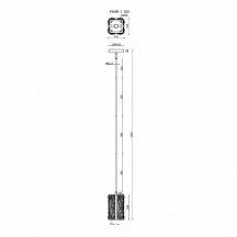 Потолочная люстра Panorama P4688-1 SGD