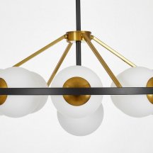 Подвесная люстра Lumina Deco Donzano LDP 8034-9 BK+WT