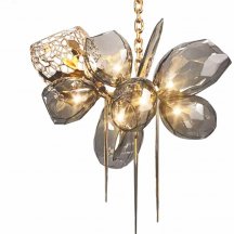 Люстра для натяжных потолков DeLight Collection Britannica 8898P/AS gold/smoky