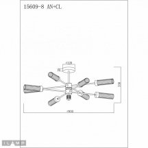 Потолочная люстра Evolution 15609-8 AN+CL