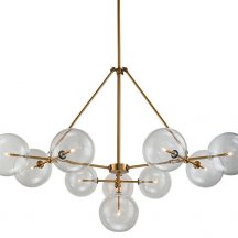 Потолочная люстра DeLight Collection Globe Mobile KG0965P-10B brass