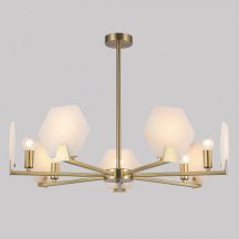 Люстра Китай Eurosvet Marble 60158/7 латунь