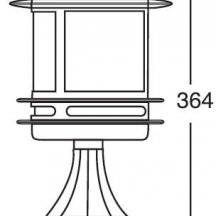 Наземный фонарь Oasis Light TOKIO 68304/SB2 Bl opal