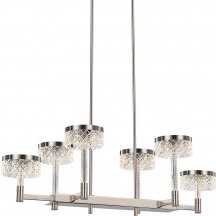 Подвесная люстра DeLight Collection Diamond cut MD21020075-6B satin nickel
