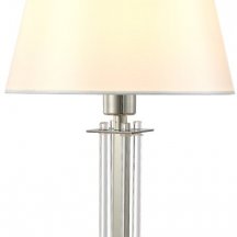 Настольная лампа Crystal Lux Nicolas LG1 Nickel/White