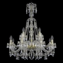 Элитная люстра Bohemia Ivele Crystal 1410 1410/8+4/240/XL-80/G/V0300